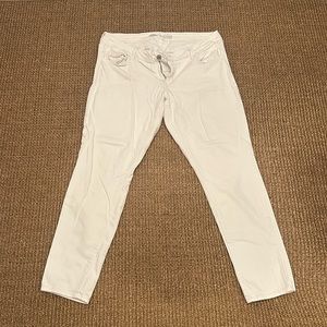 old navy rock star white jeans